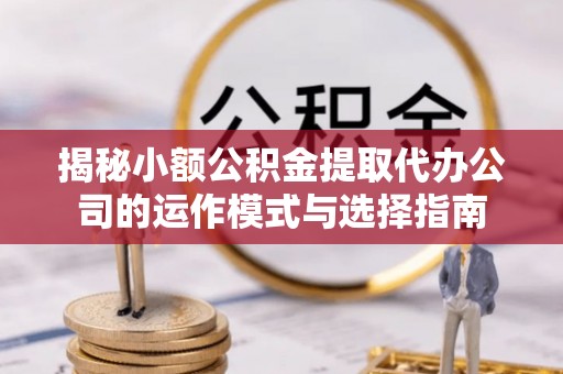 五大连池揭秘小额公积金提取代办公司的运作模式与选择指南