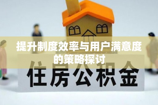 五大连池提升制度效率与用户满意度的策略探讨